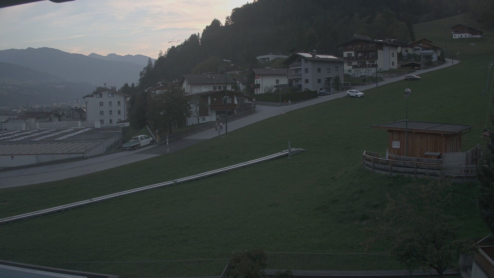 Stans (Silberregion Karwendel) Burglift snow cam captured at 3 October 2026 at 6:43 pm GMT+2