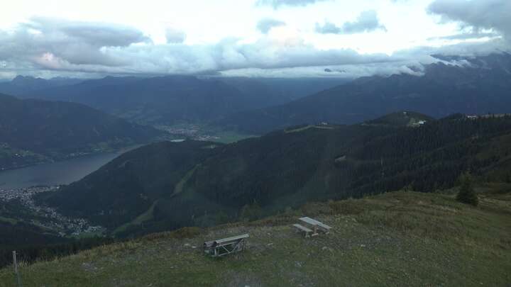 Zell am See zellamseeXpress snow cam captured at 14 September 2026 at 7:33 pm GMT+2