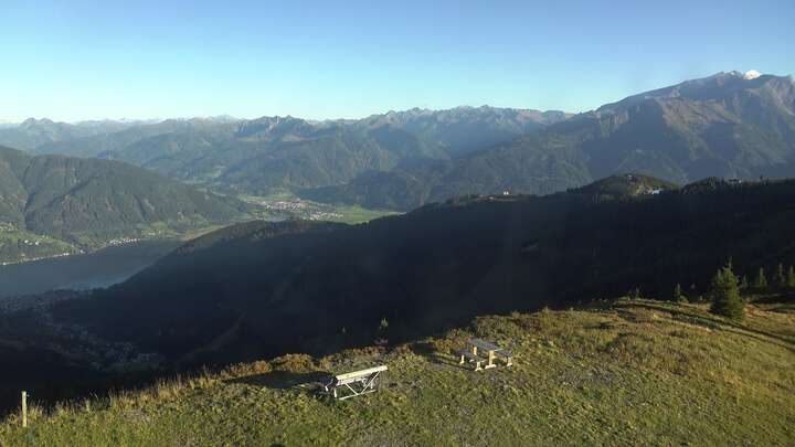 Zell am See zellamseeXpress snow cam captured at 15 September 2026 at 6:13 pm GMT+2
