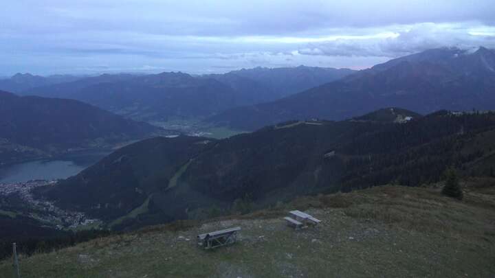 Zell am See zellamseeXpress snow cam captured at 20 September 2026 at 7:28 pm GMT+2