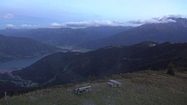 Zell am See zellamseeXpress snow cam captured at 21 September 2026 at 7:27 pm GMT+2