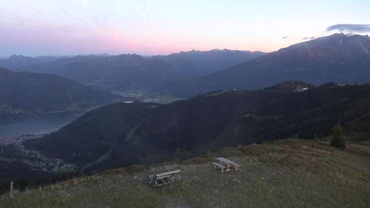 Zell am See zellamseeXpress snow cam captured at 23 September 2026 at 7:26 pm GMT+2