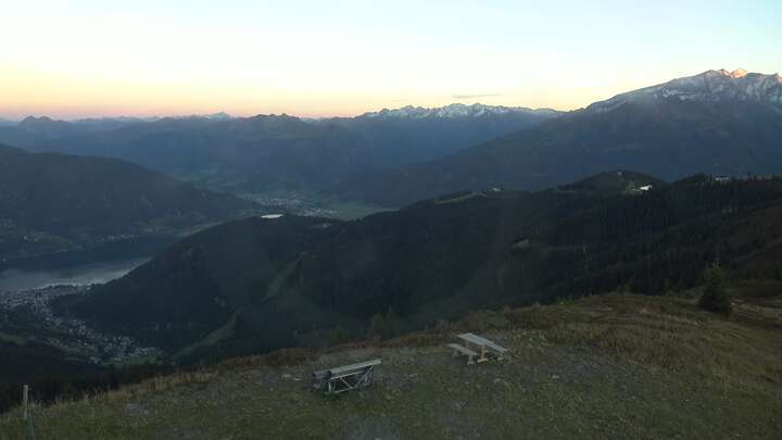 Zell am See zellamseeXpress snow cam captured at 27 September 2026 at 7:02 pm GMT+2