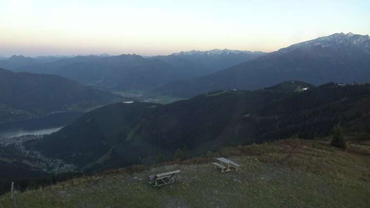 Zell am See zellamseeXpress snow cam captured at 28 September 2026 at 7:10 pm GMT+2