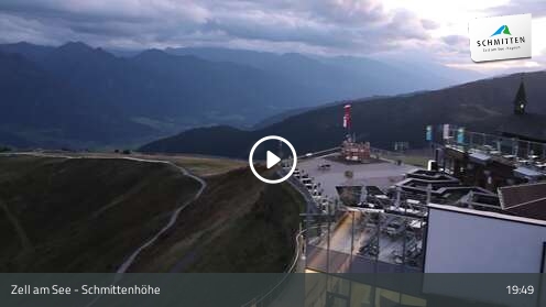 Zell am See Schmittenhöhe snow cam captured at 12 September 2026 at 7:57 pm GMT+2