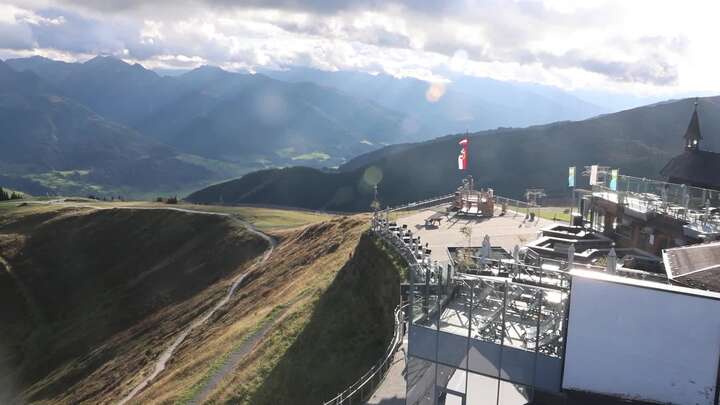 Zell am See Schmittenhöhe snow cam captured at 14 September 2026 at 5:41 pm GMT+2
