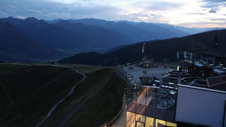 Zell am See Schmittenhöhe snow cam captured at 20 September 2026 at 7:43 pm GMT+2