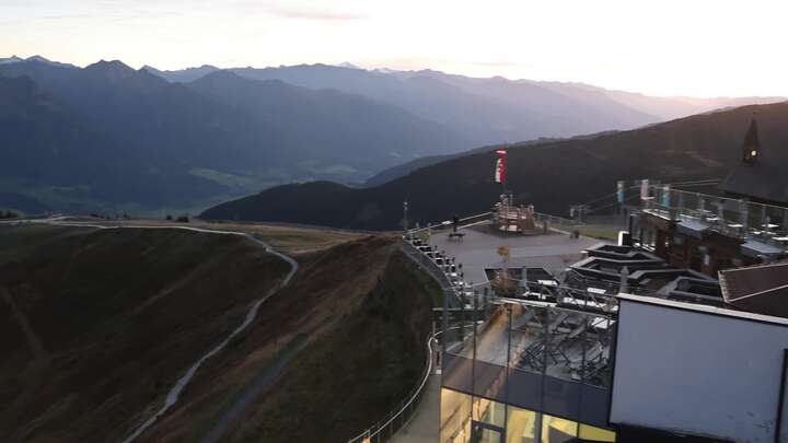 Zell am See Schmittenhöhe snow cam captured at 23 September 2026 at 7:42 pm GMT+2