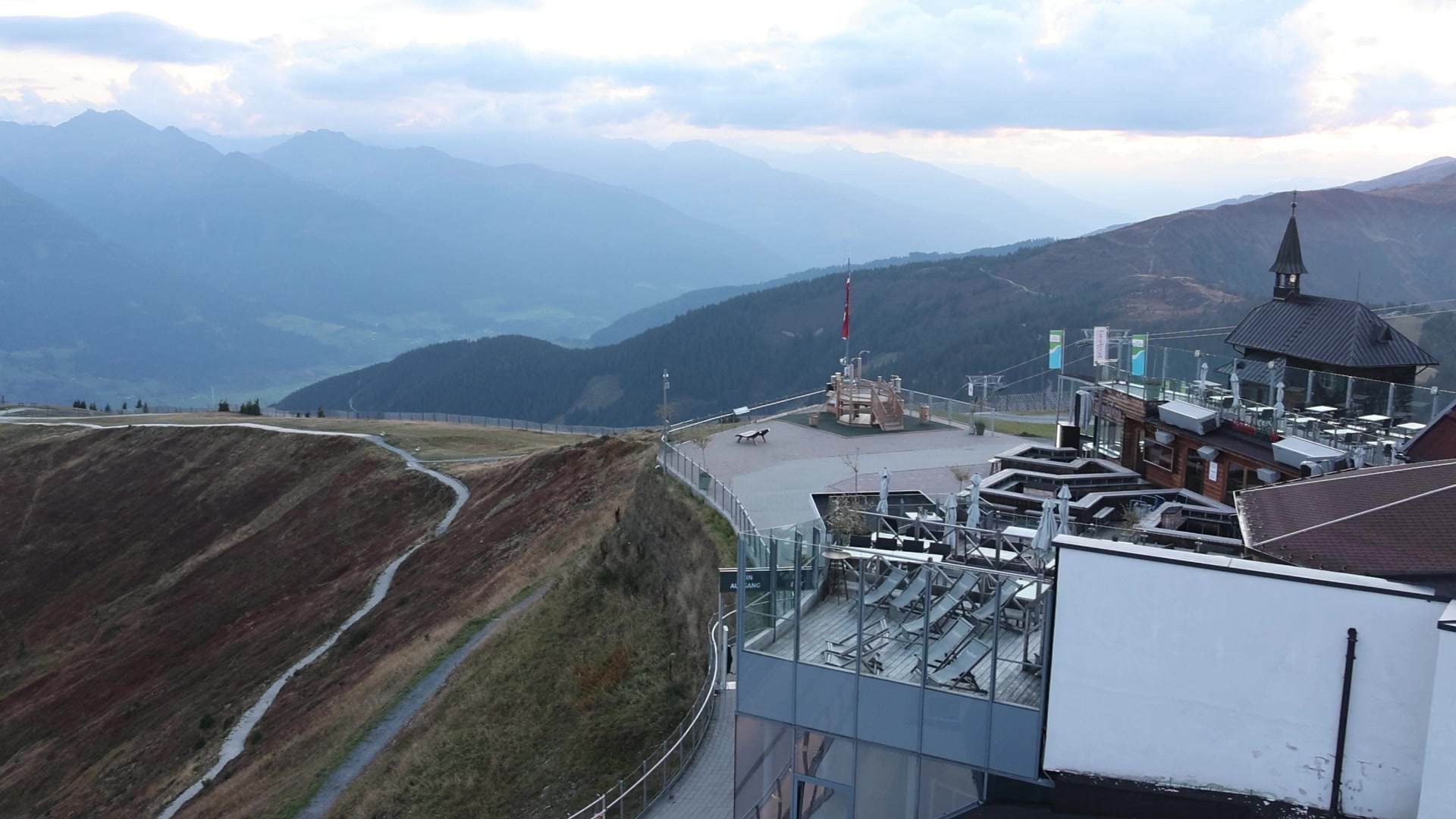 Zell am See Schmittenhöhe snow cam captured at 4 October 2026 at 6:59 pm GMT+2