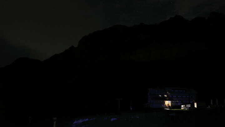 Madonna di Campiglio Grostè Sessellift - Base Station snow cam captured at 16 September 2026 at 11:59 pm GMT+2