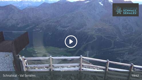 Schnals Schnalstaler Gletscherbahn snow cam captured at 12 September 2026 at 7:55 pm GMT+2