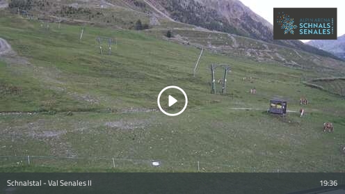 Schnals Kurzras - Maso Corto snow cam captured at 12 September 2026 at 7:38 pm GMT+2