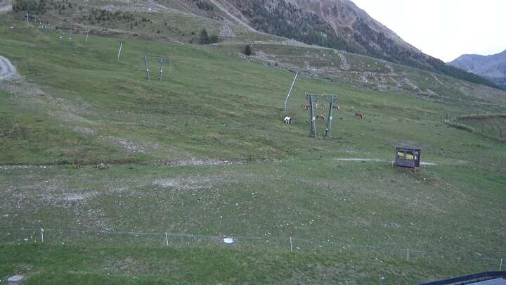 Schnals Kurzras - Maso Corto snow cam captured at 21 September 2026 at 7:23 pm GMT+2
