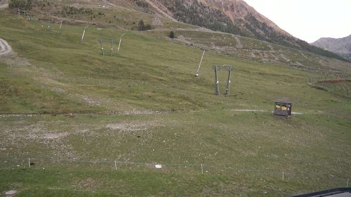 Schnals Kurzras - Maso Corto snow cam captured at 26 September 2026 at 7:30 pm GMT+2