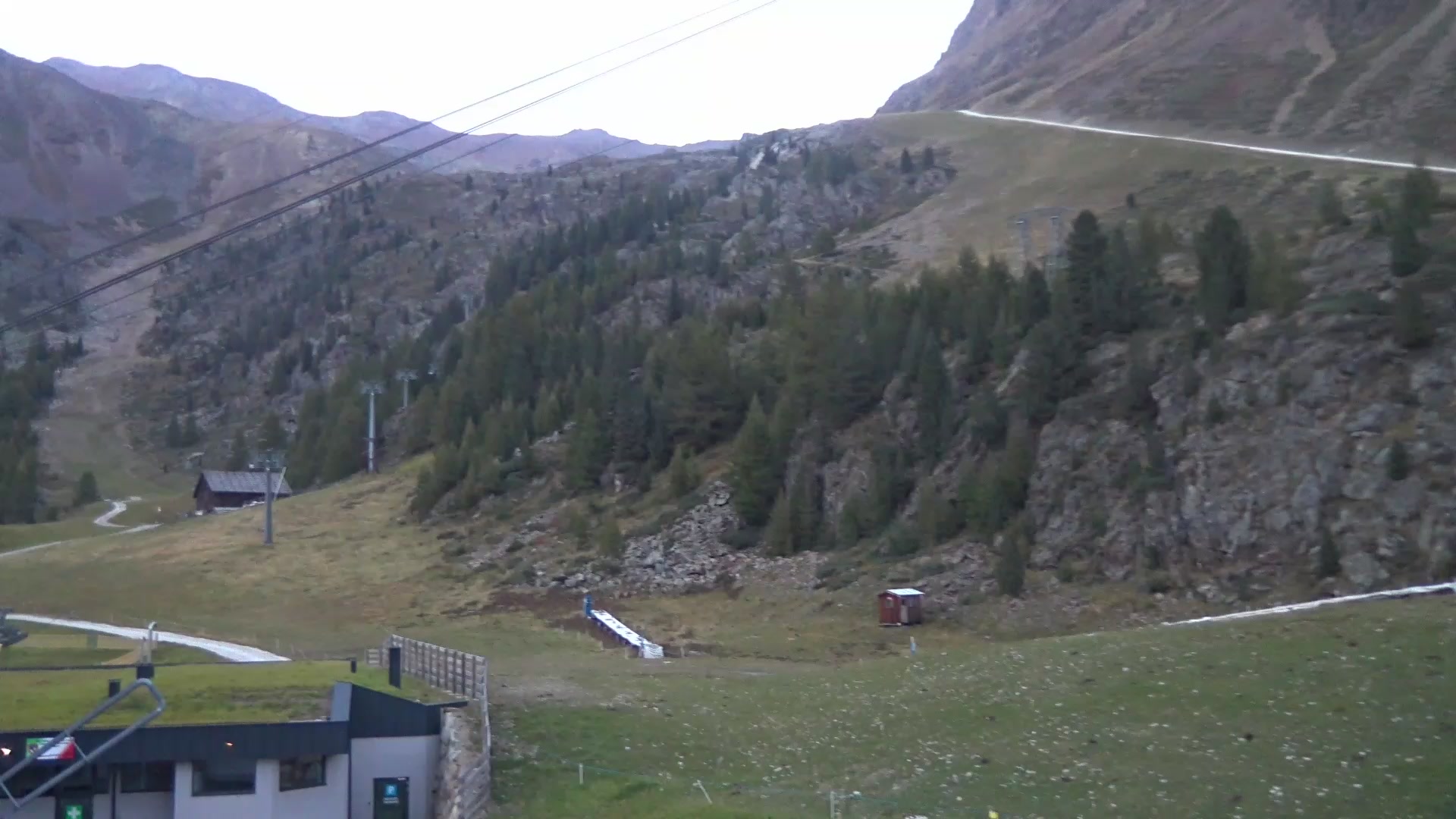 Schnals Kurzras - Maso Corto snow cam captured at 3 October 2026 at 7:08 pm GMT+2