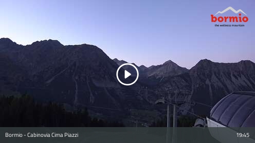 Bormio Arrivo Cabinovia Cima Piazzi snow cam captured at 12 September 2026 at 7:51 pm GMT+2