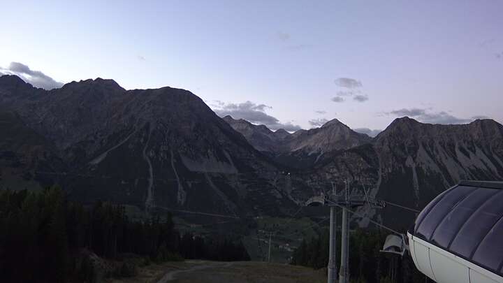 Bormio Arrivo Cabinovia Cima Piazzi snow cam captured at 14 September 2026 at 7:56 pm GMT+2