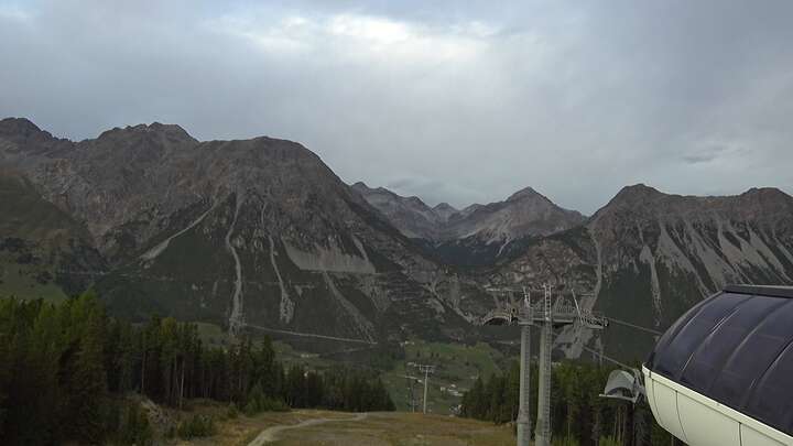 Bormio Arrivo Cabinovia Cima Piazzi snow cam captured at 24 September 2026 at 6:56 pm GMT+2
