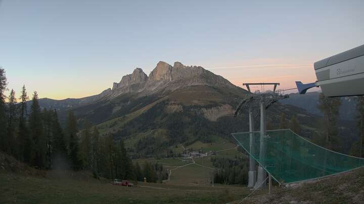 Carezza Pra di Tori Upper Station snow cam captured at 14 September 2026 at 7:40 pm GMT+2