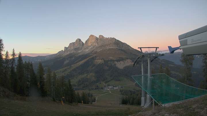 Carezza Pra di Tori Upper Station snow cam captured at 25 September 2026 at 7:12 pm GMT+2
