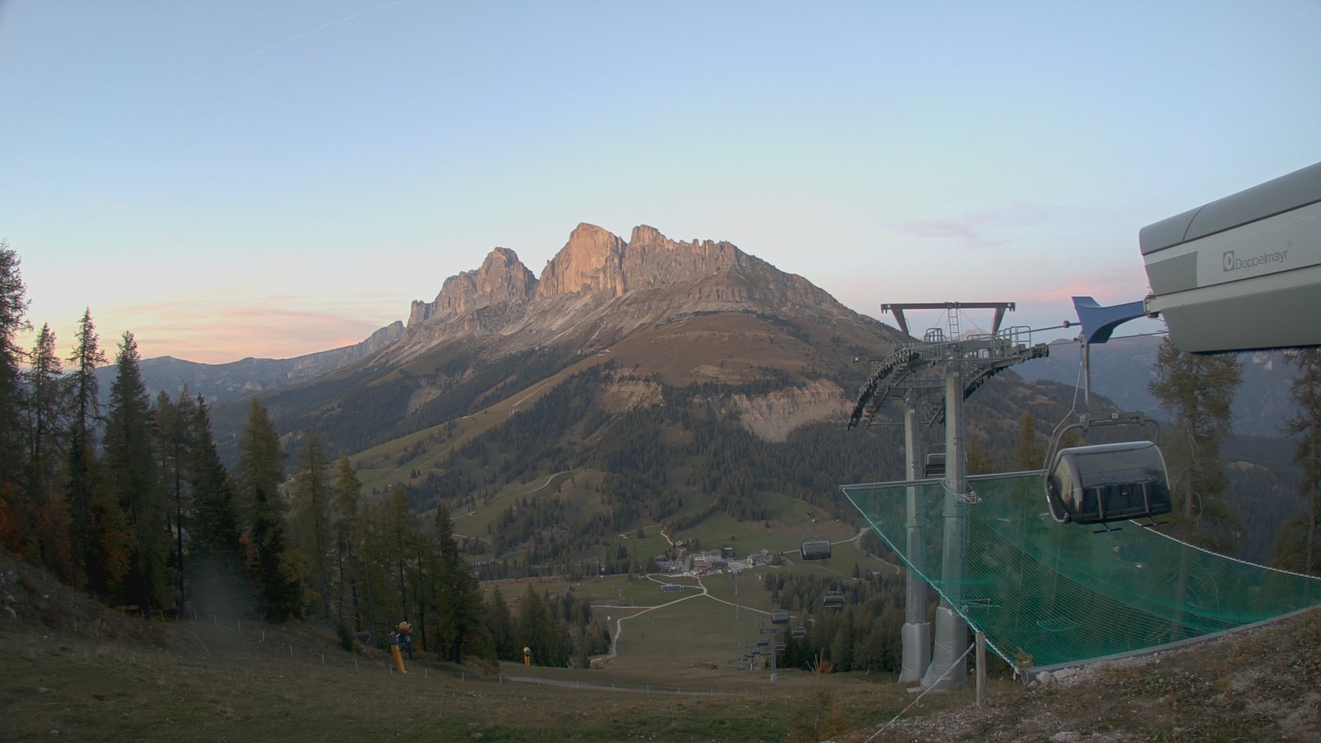 Carezza Pra di Tori Upper Station snow cam captured at 4 October 2026 at 7:02 pm GMT+2