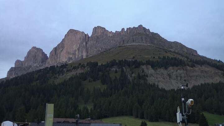 Carezza Base Station Pra di Tori snow cam captured at 13 September 2026 at 7:57 pm GMT+2