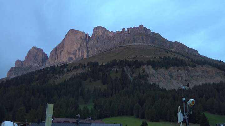Carezza Base Station Pra di Tori snow cam captured at 20 September 2026 at 7:36 pm GMT+2