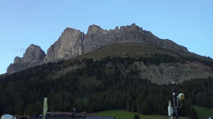 Carezza Base Station Pra di Tori snow cam captured at 21 September 2026 at 7:36 pm GMT+2