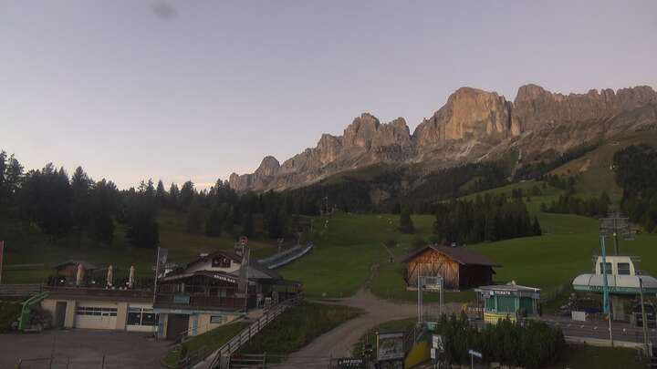 Carezza Paolina Base Station snow cam captured at 14 September 2026 at 7:56 pm GMT+2