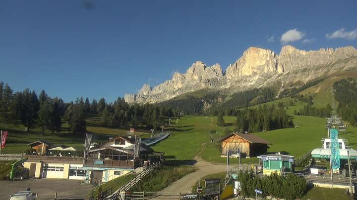 Carezza Paolina Base Station snow cam captured at 15 September 2026 at 6:04 pm GMT+2