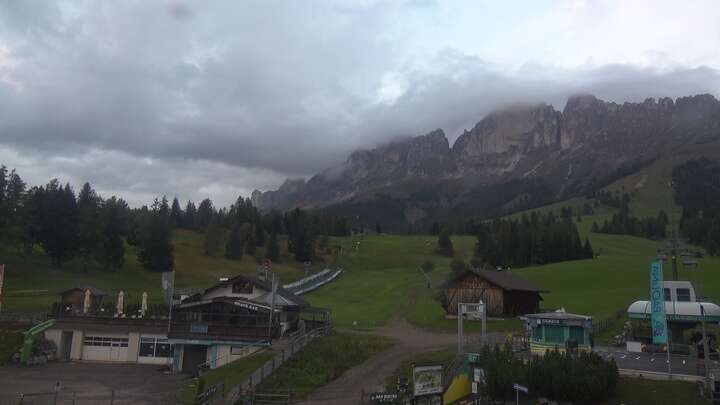 Carezza Paolina Base Station snow cam captured at 18 September 2026 at 7:30 pm GMT+2