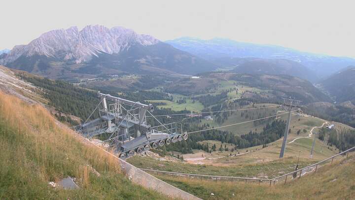 Carezza König Laurin Upper Station snow cam captured at 22 September 2026 at 7:24 pm GMT+2