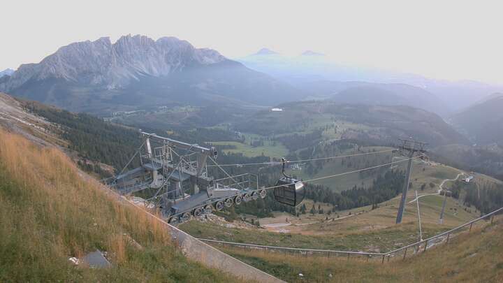 Carezza König Laurin Upper Station snow cam captured at 23 September 2026 at 7:24 pm GMT+2