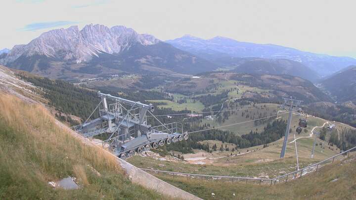Carezza König Laurin Upper Station snow cam captured at 24 September 2026 at 7:28 pm GMT+2