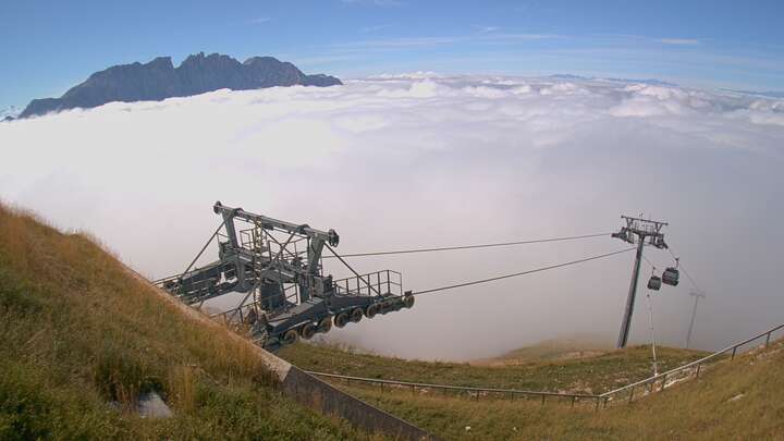Carezza König Laurin Upper Station snow cam captured at 29 September 2026 at 12:13 pm GMT+2