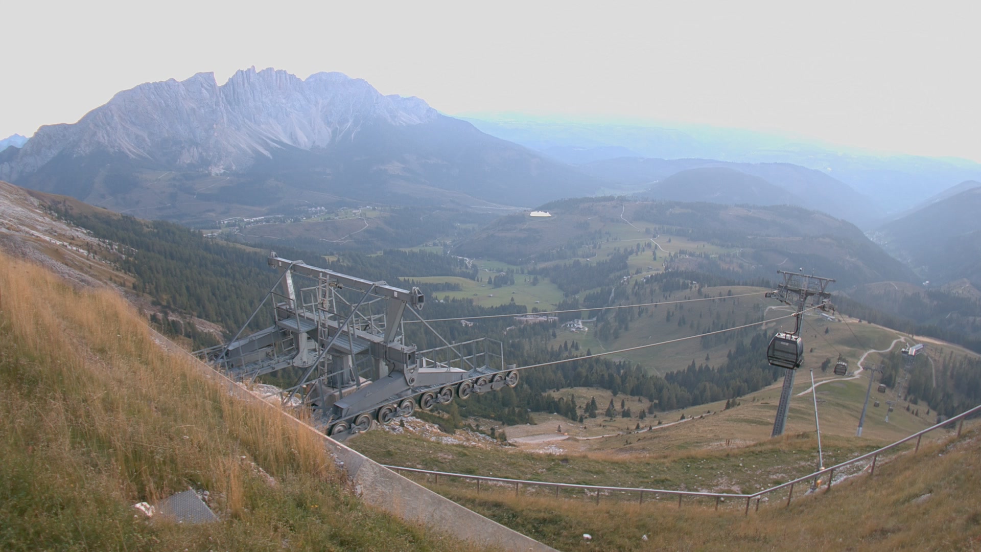 Carezza König Laurin Upper Station snow cam captured at 3 October 2026 at 7:00 pm GMT+2