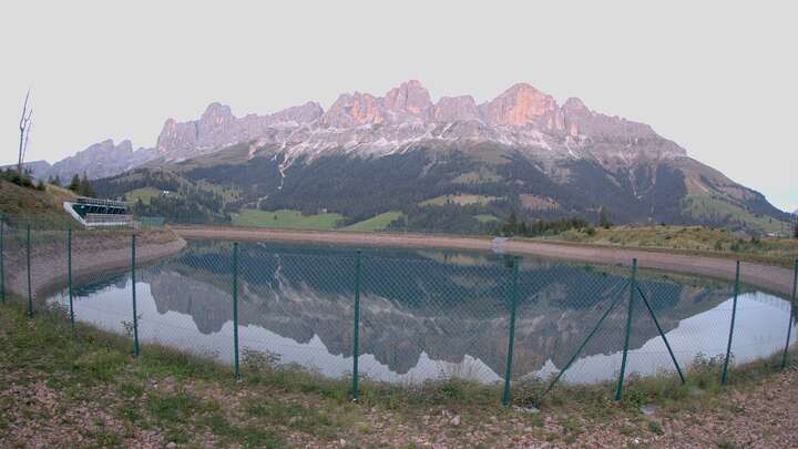 Carezza Speichersee Frin snow cam captured at 13 September 2026 at 7:41 pm GMT+2