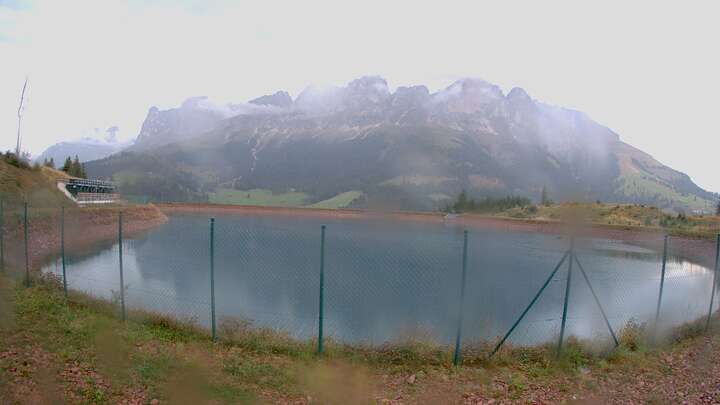Carezza Speichersee Frin snow cam captured at 18 September 2026 at 7:14 pm GMT+2