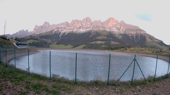 Carezza Speichersee Frin snow cam captured at 21 September 2026 at 7:20 pm GMT+2