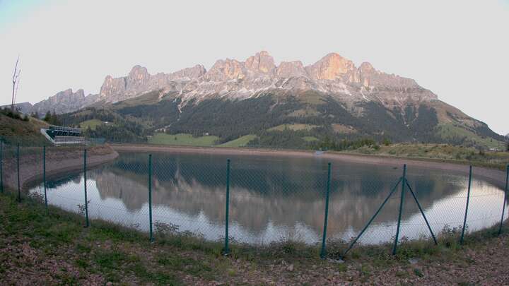 Carezza Speichersee Frin snow cam captured at 22 September 2026 at 7:24 pm GMT+2