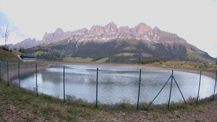 Carezza Speichersee Frin snow cam captured at 24 September 2026 at 7:28 pm GMT+2