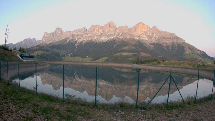 Carezza Speichersee Frin snow cam captured at 26 September 2026 at 7:27 pm GMT+2