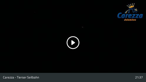 Carezza Tierser Seilbahn snow cam captured at 12 September 2026 at 9:43 pm GMT+2