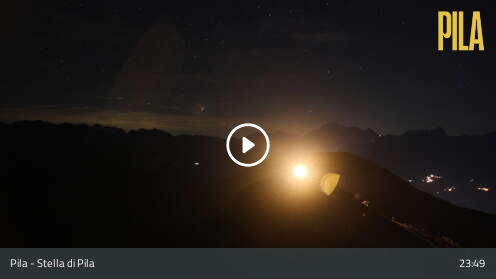 Gressan (Pila) Stella di Pila snow cam captured at 12 September 2026 at 11:52 pm GMT+2