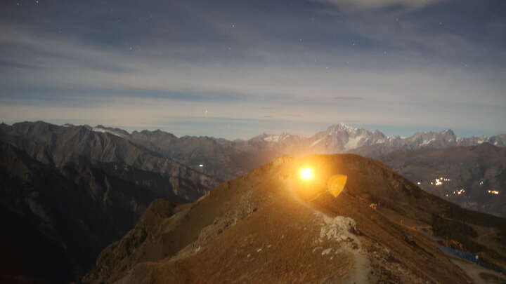 Gressan (Pila) Stella di Pila snow cam captured at 24 September 2026 at 11:51 pm GMT+2