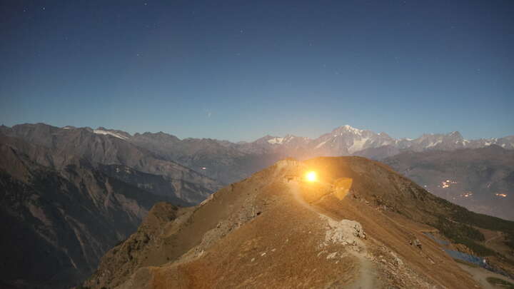 Gressan (Pila) Stella di Pila snow cam captured at 26 September 2026 at 11:50 pm GMT+2