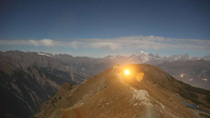 Gressan (Pila) Stella di Pila snow cam captured at 27 September 2026 at 11:49 pm GMT+2