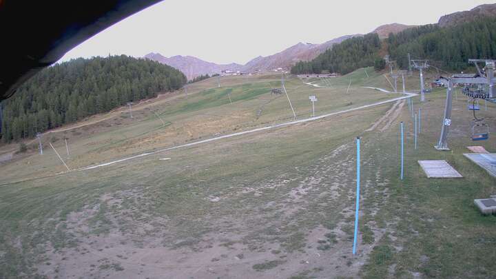 Gressan (Pila) Grimod snow cam captured at 21 September 2026 at 7:36 pm GMT+2