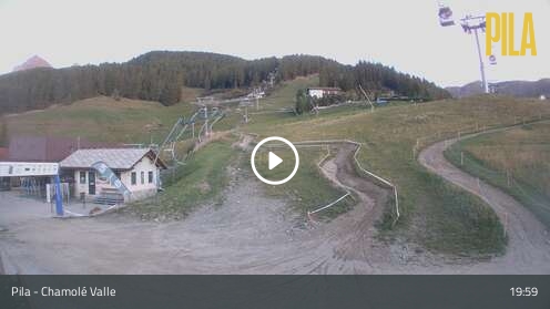 Gressan (Pila) Chamolé Valle snow cam captured at 12 September 2026 at 8:07 pm GMT+2
