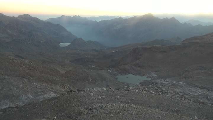 Gressoney-La-Trinité (Monterosa) Punta Indren snow cam captured at 22 September 2026 at 7:42 pm GMT+2